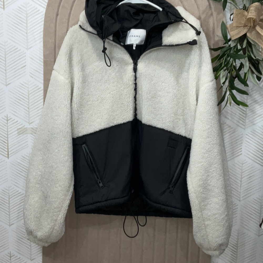 Frame Sherpa Mix Anorak Jacket OVERSIZED